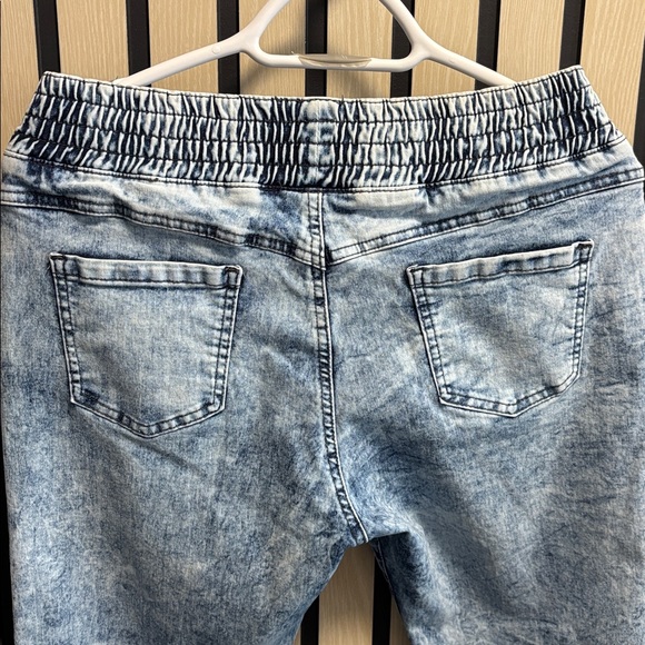 Stretchy Blue Women's Jeggings - Picture 4 of 6